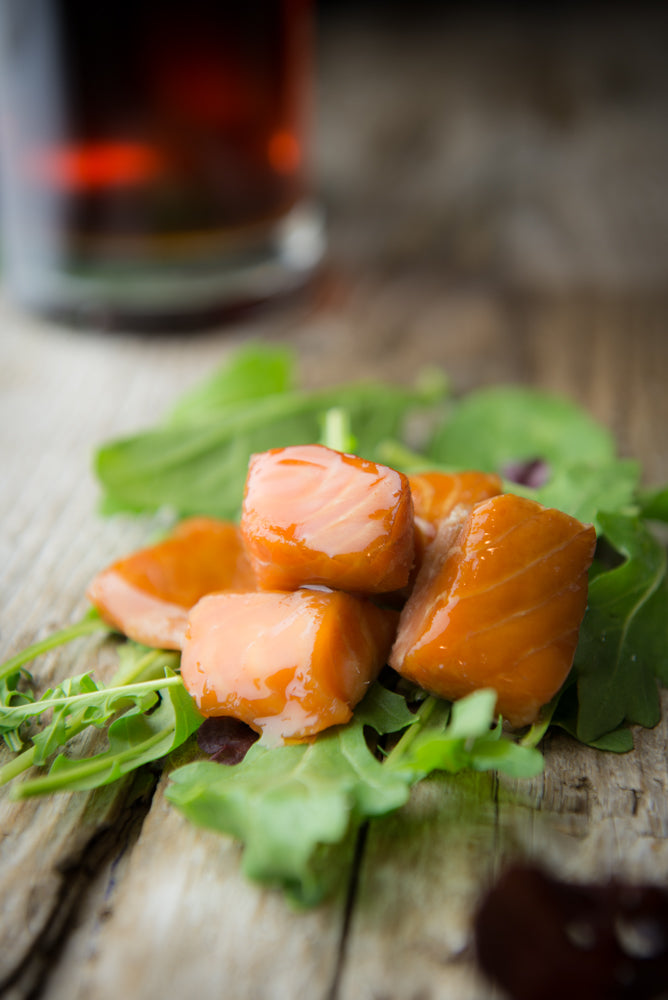 Bouchées de saumon à l’érable