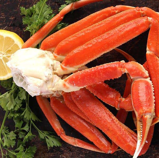 Crabe des Neiges Cuits de Baie-Comeau - 5- Sections Sur Plateaux