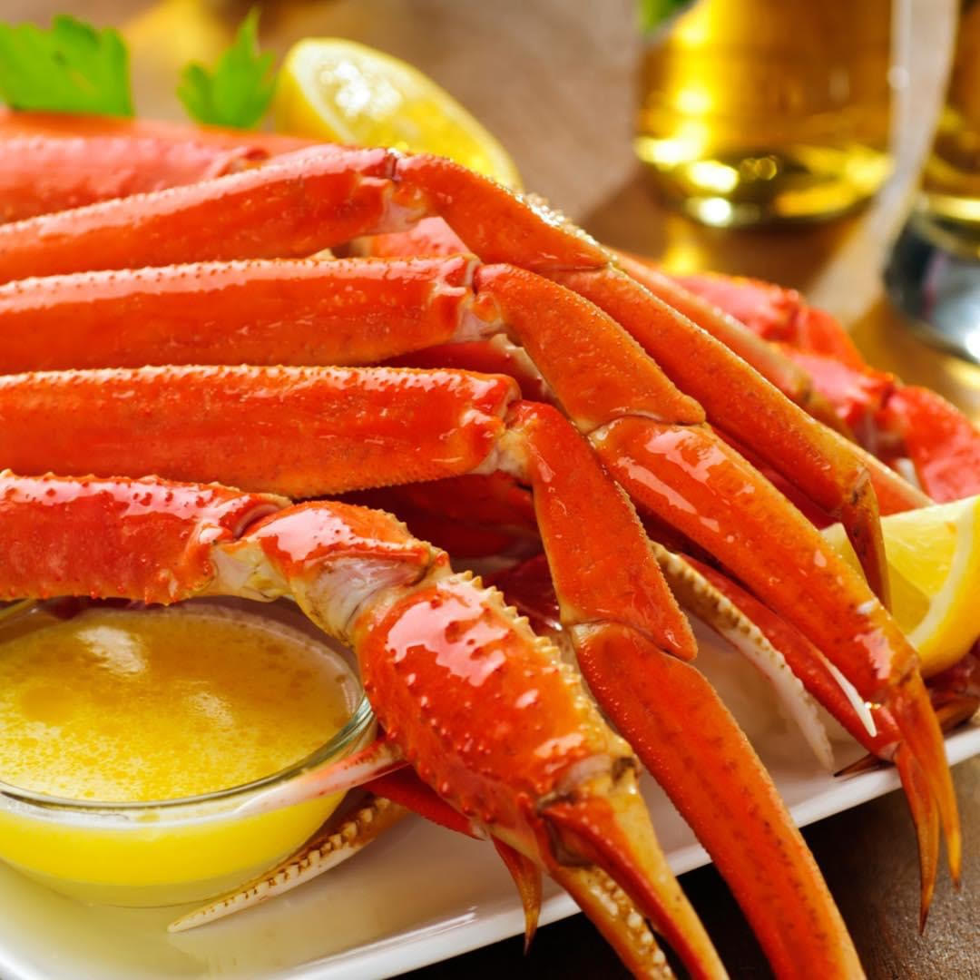 Crabe des Neiges Cuits de Baie-Comeau - 5- Sections Sur Plateaux